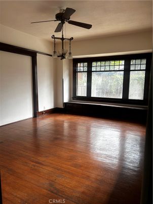 Empty room, Interior, Pendant Lights, Wood Texture Flooring