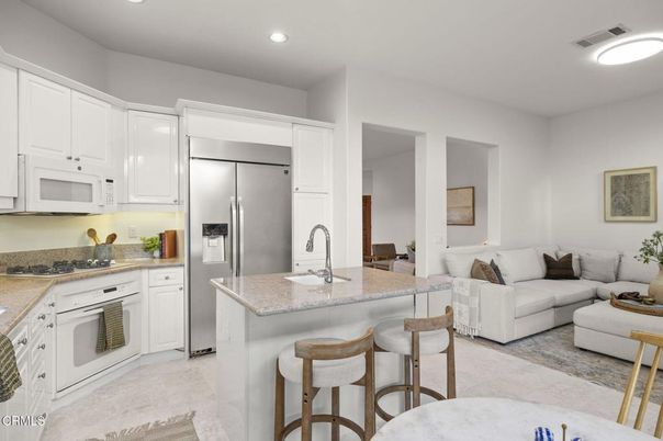 Interior, Kitchen, Living room, Recessed Lighting, Stainless Steel Appliances