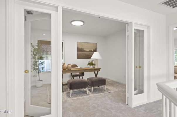 Home Office, Interior, Recessed Lighting