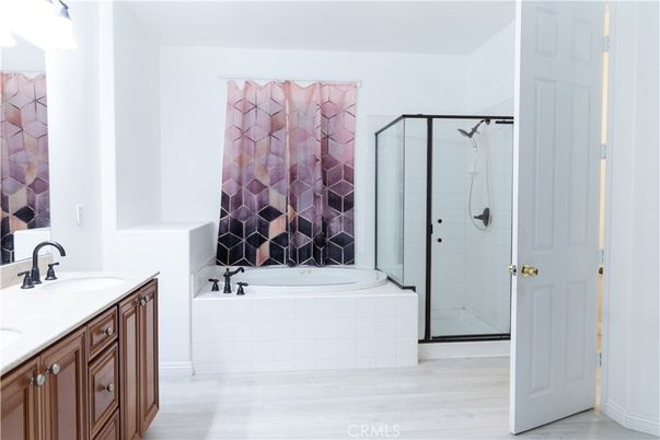 Bathroom, Glass Shower, Interior, Wood Texture Flooring