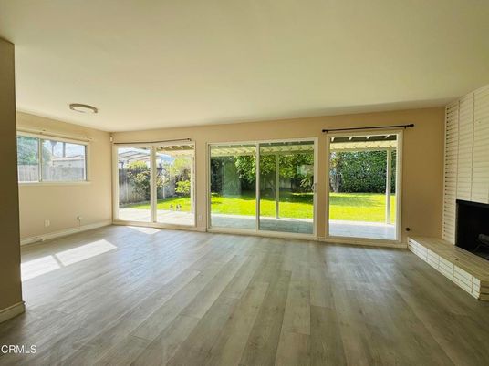 Empty room, Fireplace, Interior, Wood Texture Flooring