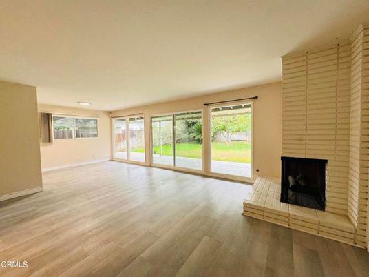 Empty room, Fireplace, Interior, Wood Texture Flooring