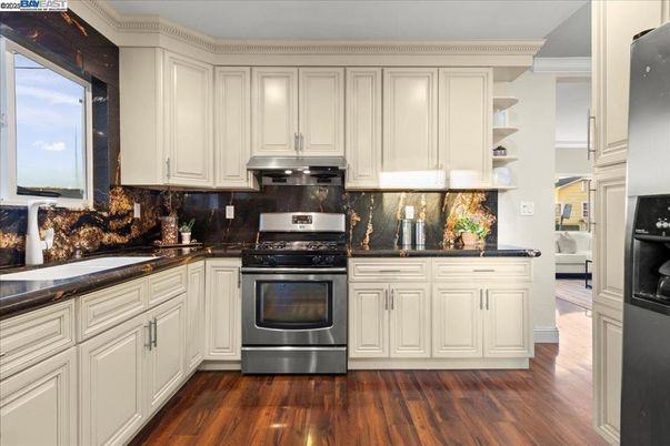 Interior, Kitchen, Wood Texture Flooring