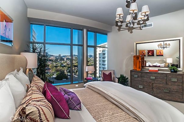 Bedroom, Chandelier, Interior
