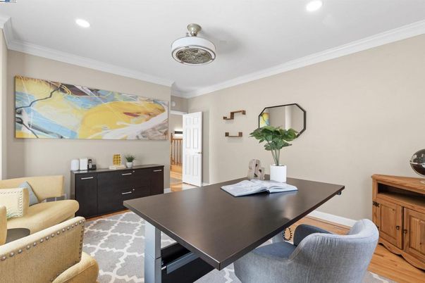 Home Office, Interior, Recessed Lighting