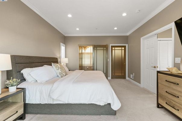 Bedroom, Interior, Recessed Lighting