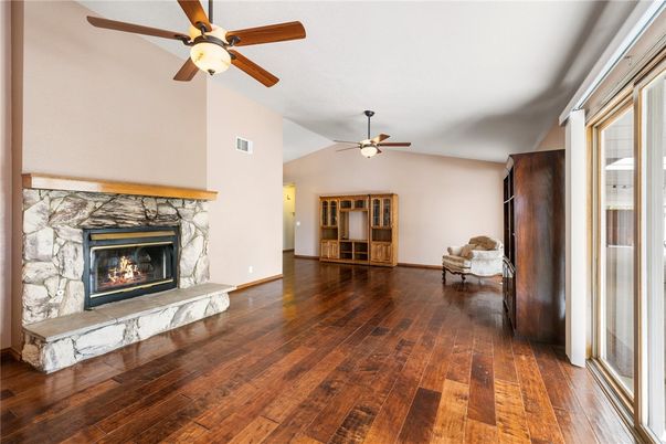 Empty room, Fireplace, Interior, Wood Texture Flooring