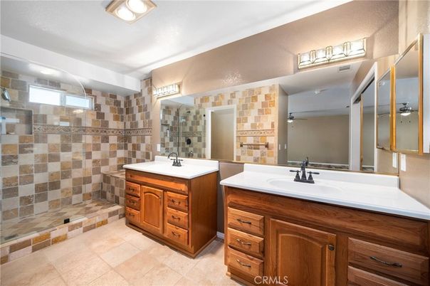 Bathroom, Dual Sink Vanities, Glass Shower, Interior