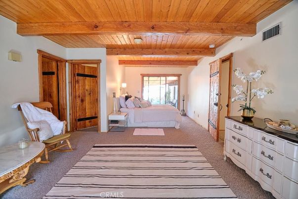 Bedroom, Interior, Wooden Beams, Wooden Ceilings