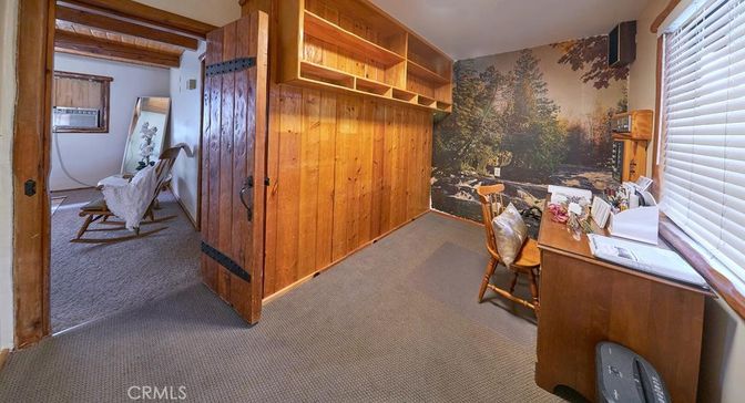 Home Office, Interior, Wooden Walls