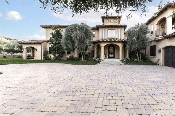 Attached, Backyard, Exterior, Facade, Mediterranean