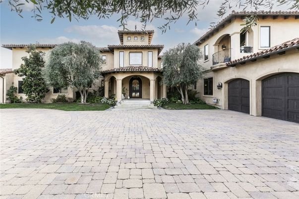 Attached, Backyard, Exterior, Facade, Mediterranean