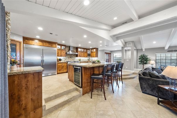 Interior, Kitchen, Living room, Recessed Lighting, Stainless Steel Appliances