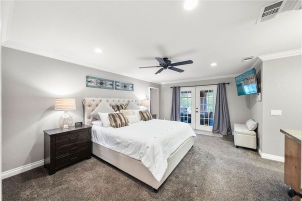 Bedroom, Interior, Recessed Lighting