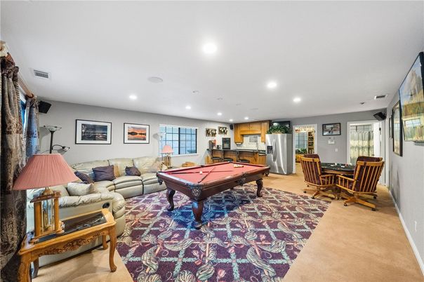 Billiard Table, Dining room, Game Room, Interior, Kitchen, Living room, Recessed Lighting