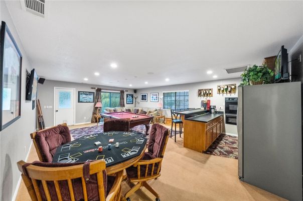 Billiard Table, Dining room, Game Room, Interior, Recessed Lighting