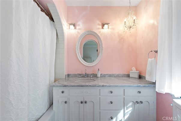 Bathroom, Chandelier, Interior