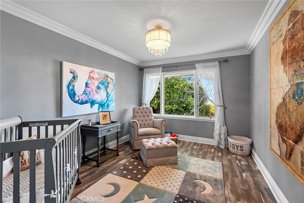 Chandelier, Home Office, Interior, Wood Texture Flooring