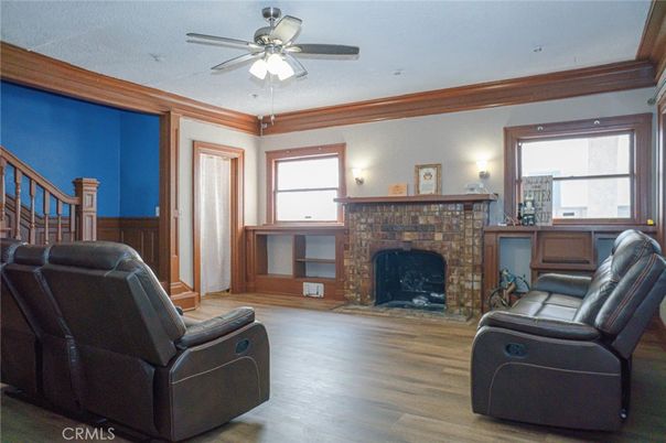 Fireplace, Interior, Wood Texture Flooring
