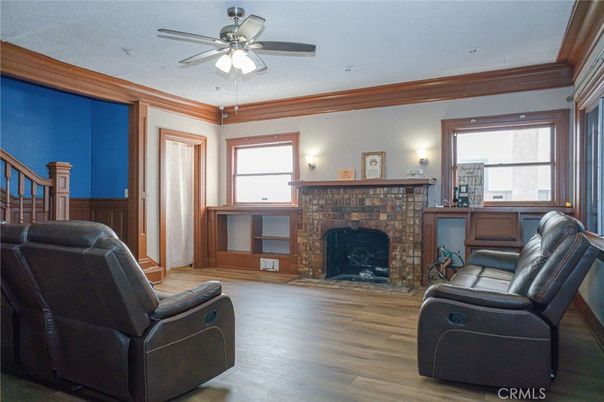 Fireplace, Interior, Wood Texture Flooring