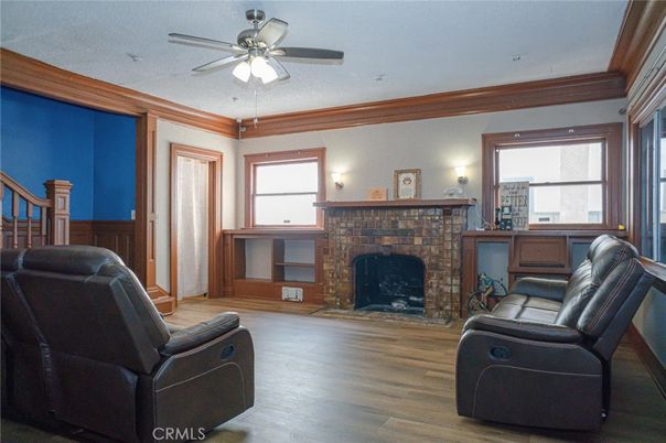 Fireplace, Interior, Wood Texture Flooring