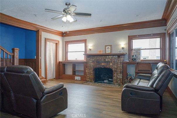Fireplace, Interior, Wood Texture Flooring
