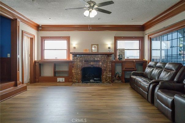 Fireplace, Interior, Wood Texture Flooring