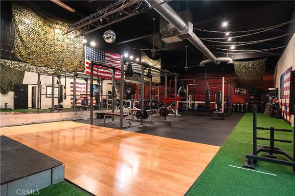 Fitness Equipment, Gym, Interior, Wood Texture Flooring