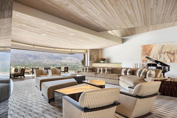 Interior, Living room, Piano, Recessed Lighting, Wooden Ceilings