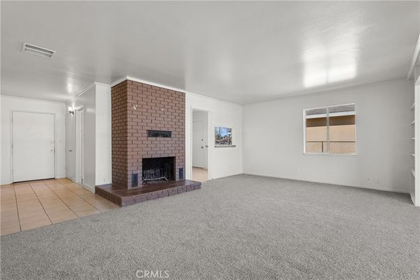 Empty room, Fireplace, Interior