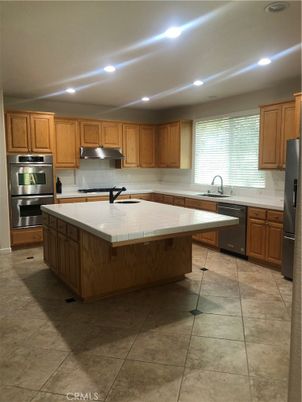 Interior, Kitchen, Recessed Lighting, Stainless Steel Appliances, Tile Countertops