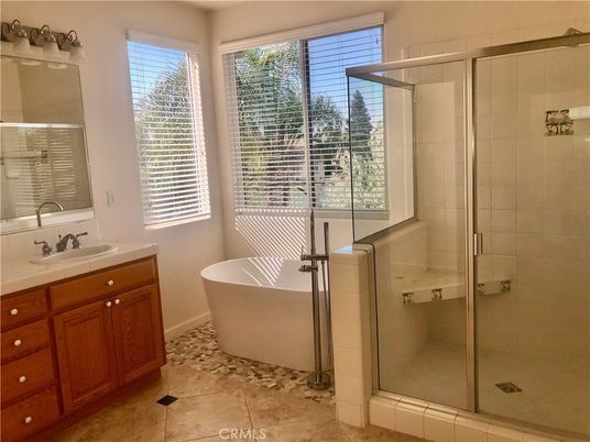 Bathroom, Dual Sink Vanities, Free Standing Baths, Glass Shower, Interior