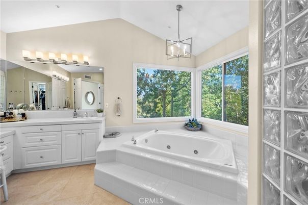 Bathroom, Dual Sink Vanities, Interior, Pendant Lights