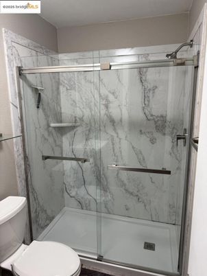 Bathroom, Glass Shower, Interior, Marble Walls