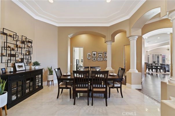 Dining room, Interior, Recessed Lighting