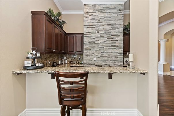 Interior, Kitchen, Stone Walls, Wood Texture Flooring