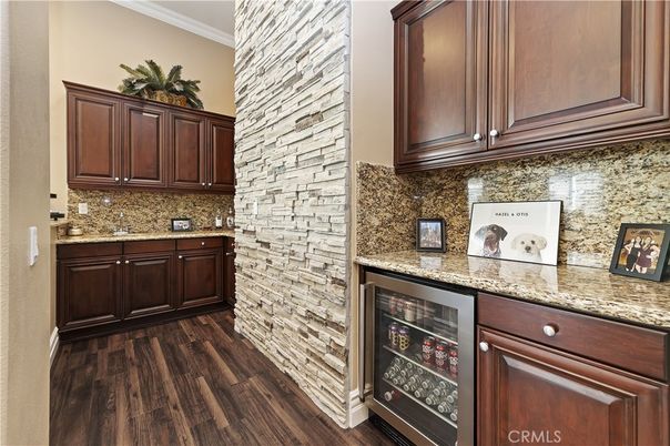 Interior, Kitchen, Stone Walls, Wood Texture Flooring