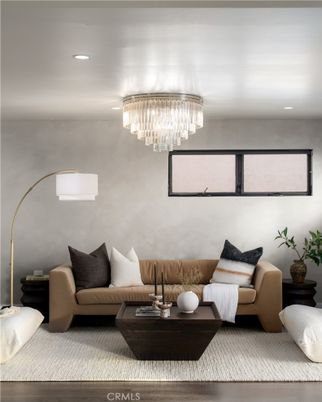 Chandelier, Interior, Living room, Recessed Lighting