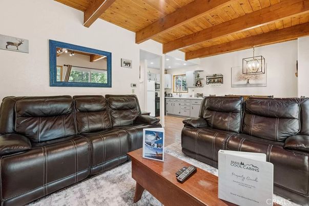 Interior, Living room, Recessed Lighting, Wooden Beams, Wooden Ceilings, Wood Texture Flooring