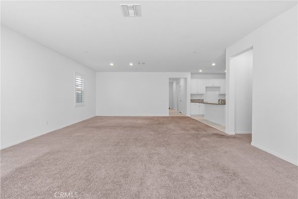 Empty room, Interior, Kitchen, Recessed Lighting