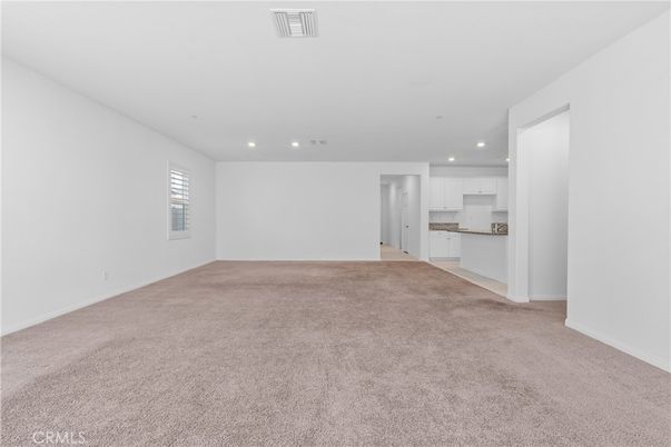 Empty room, Interior, Kitchen, Recessed Lighting