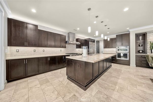 Interior, Kitchen, Pendant Lights, Recessed Lighting, Stainless Steel Appliances