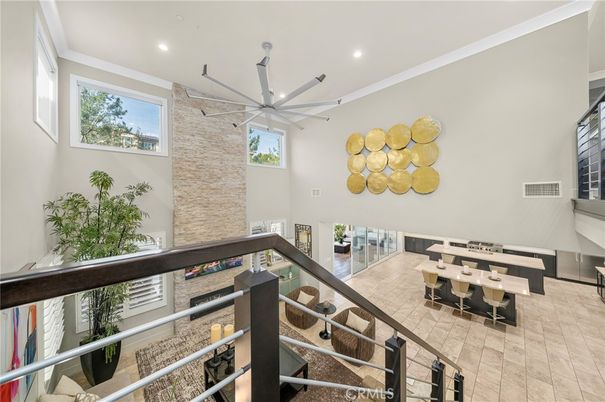 Dining room, Interior, Recessed Lighting, Stone Walls