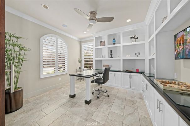 Home Office, Interior, Recessed Lighting