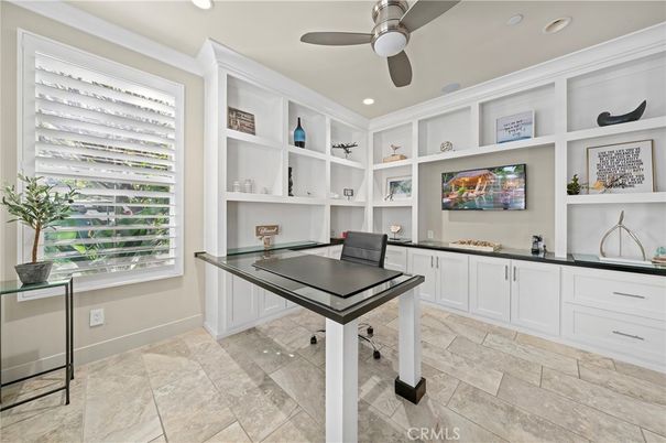 Home Office, Interior, Recessed Lighting