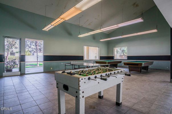 Billiard Table, Game Room, Interior, Pendant Lights