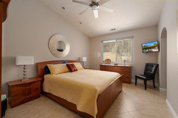 Bedroom, Interior, Recessed Lighting