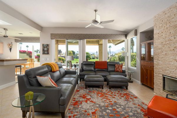 Interior, Living room, Stone Walls