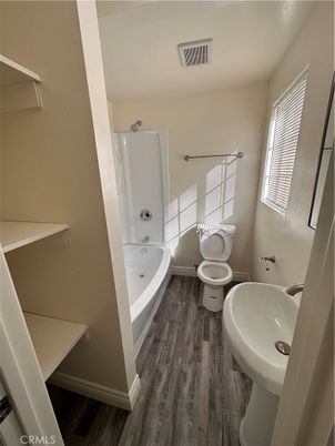 Bathroom, Interior, Wood Texture Flooring