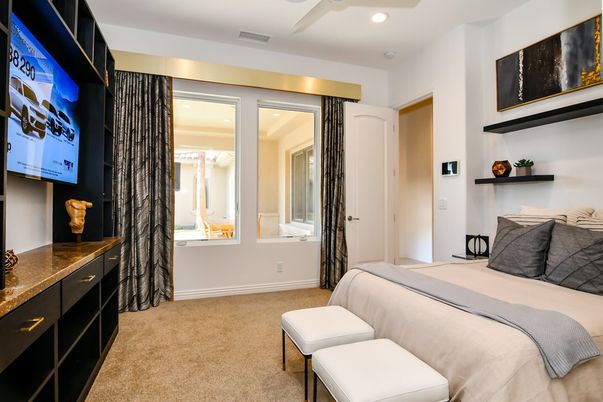 Bedroom, Interior, Recessed Lighting